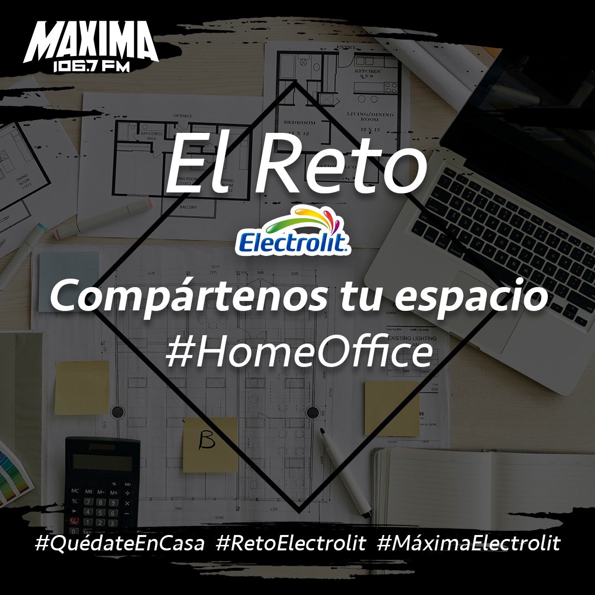 fabivargasfm's tweet photo. Recuerda #QuedateEnCasa y participa en el #RetoElectrolit
Manda tu video o foto del lugar donde estas haciendo #HomeOffice y puedes ganar tu #KitElectrolit + comida que llegara hasta tu casa!
@MAXIMA1067FM y @Electrolit invitan! https://t.co/Am98twk3vb