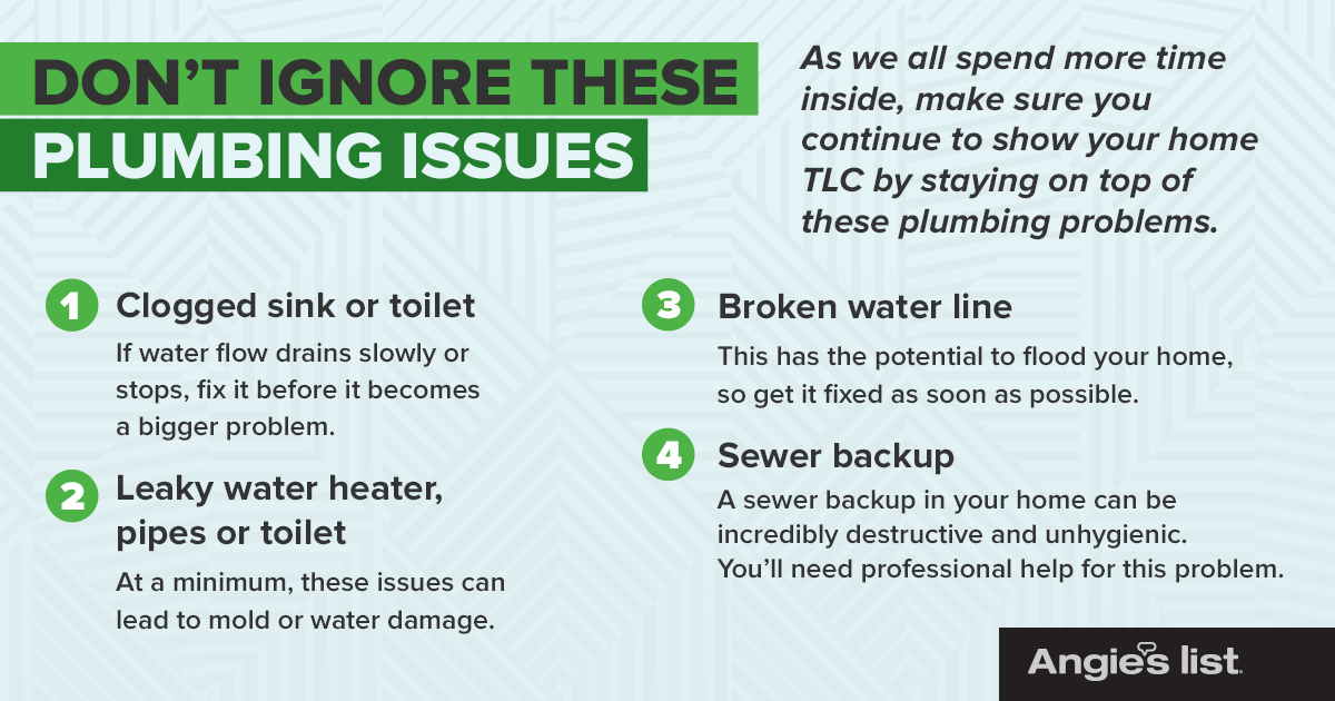 Many #homeservices are being considered #essentialwork and can still be conducted when needed. Keeping your #home well-maintained during these next few weeks will be crucial. If you notice any of these #plumbing issues you may want to call in a #plumber for assistance.