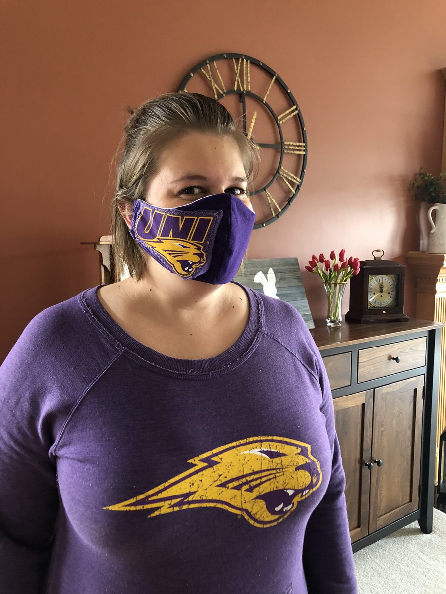 hoth_hannah's tweet photo. #PantherFriday Covid-19 style! I want everyone to know I am a proud panther! @UNIBusiness @northerniowa https://t.co/LQJwcKWVAM