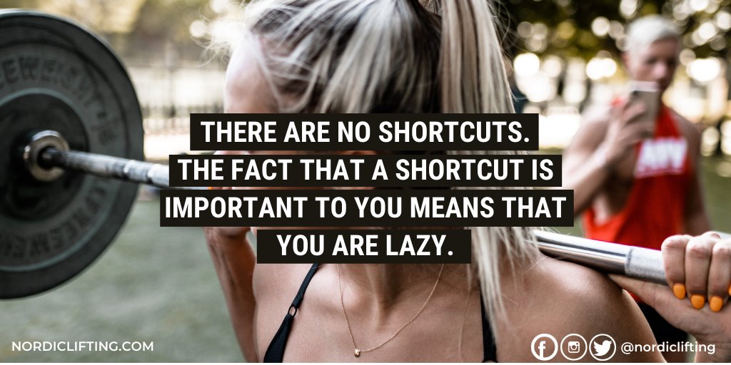 Invest in yourself rather than looking for a shortcut.

nordiclifting.com #nordiclifting #fitnessmotivation #fitfam #gymrat #gymlife #motivation #healthyhabits