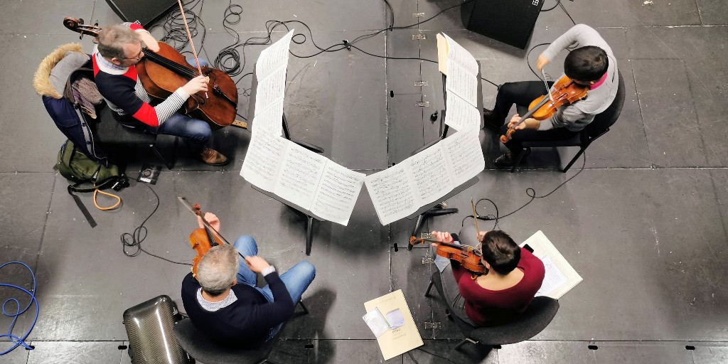 Artist-in-association <a href="/DiotimaQuartet/">Quatuor Diotima</a> visit <a href="/UniOfYork/">University of York</a> regularly to give concerts &amp; masterclasses. Join our #stream of their concert from the <a href="/UoYConcerts/">YorkConcerts</a> 2019-20 season presented #live on the Department of Music’s #YouTube account on Wed 22 April at 19:30!