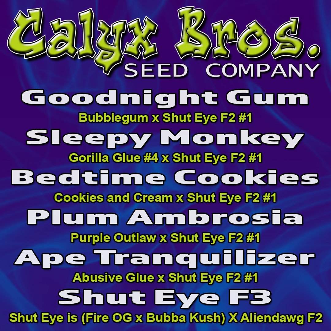 Calyxbros's tweet photo. Our Shut Eye line is dropping today at https://t.co/FhkLtyfHVB at 4:20 https://t.co/JnWgYRk9Yr