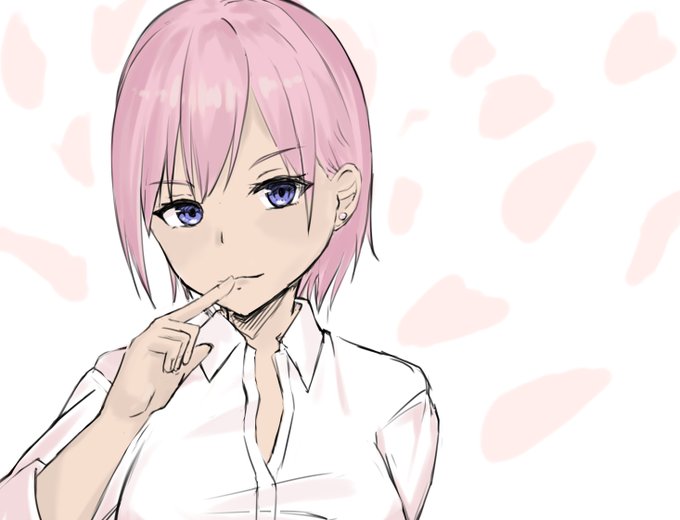 ほふさんがTwitterに投稿した中野一花(五等分の花嫁)のイラスト。