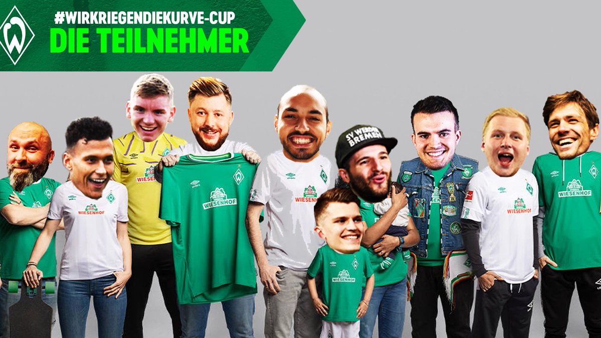 WerdereSPORTS's tweet photo. Bisschen wie #WeAreFamily 😅💚
Die 🔟 spielen Sonntag gegen EUCH beim #WirKriegenDieKurve-Cup🙌🏻
Wir freuen uns auf jede(n) Einzelne(n) von euch!

#Werder | #WerdereSPORTS | #StayAtHome | #StayAndPlay https://t.co/k0M5X0PAdA
