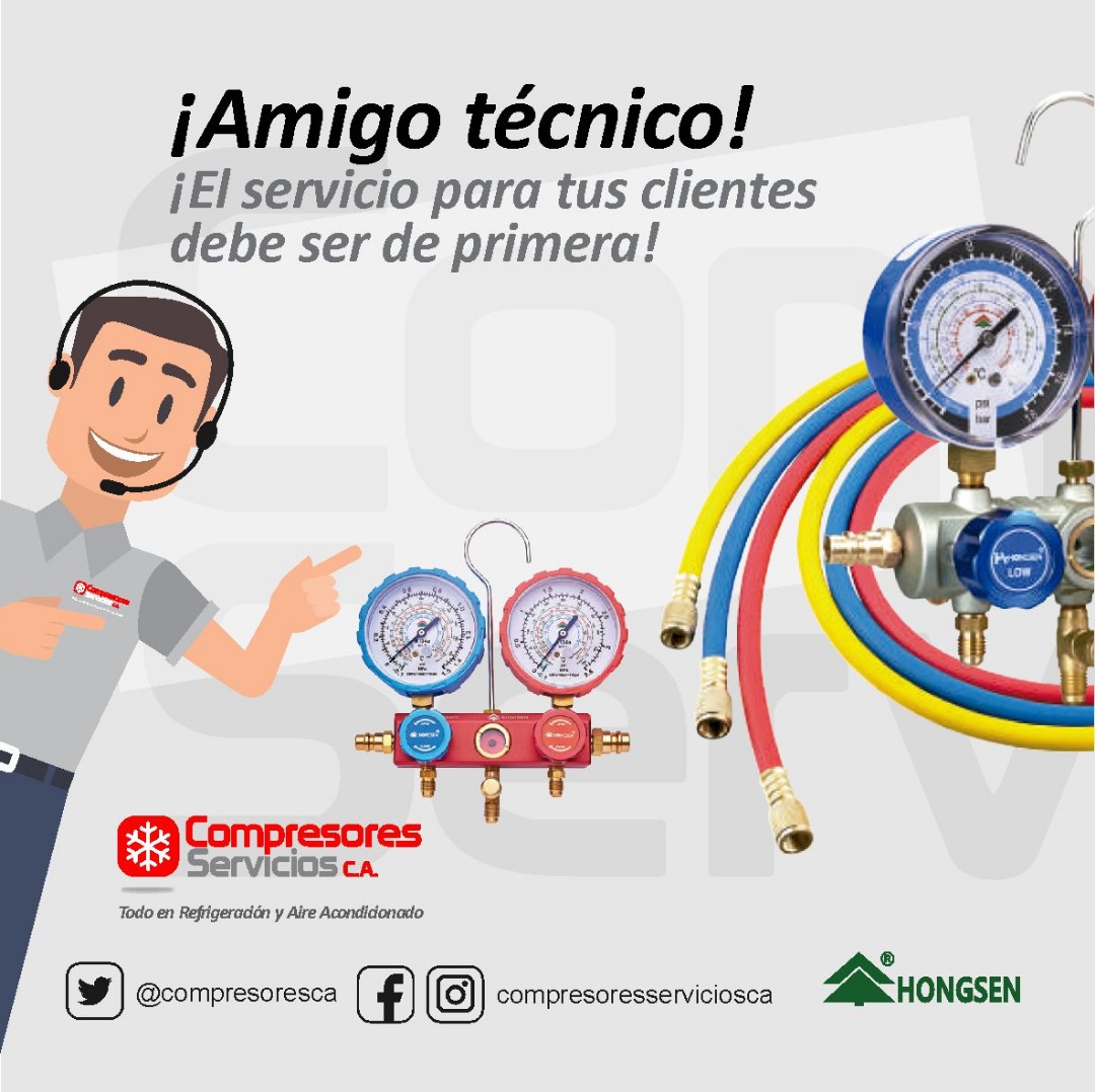 compresoresca's tweet photo. Visítanos en nuestra web https://t.co/DDvyhzEZrh.
.
#compresoresservicios #repuestos #herramientas #hongsen #Refrigeracion #aireacondicionado #manometro ##tecnicoenrefrigeracion
Recuerda estamos para servirte y asesorarte https://t.co/Z56rPuajR0
