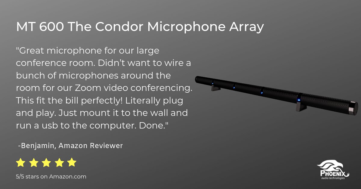 The reviews are in! The Condor is the perfect plug and play solution when you want to create a clutter free work-space! Learn more: phnxaudio.com/condor/mt600