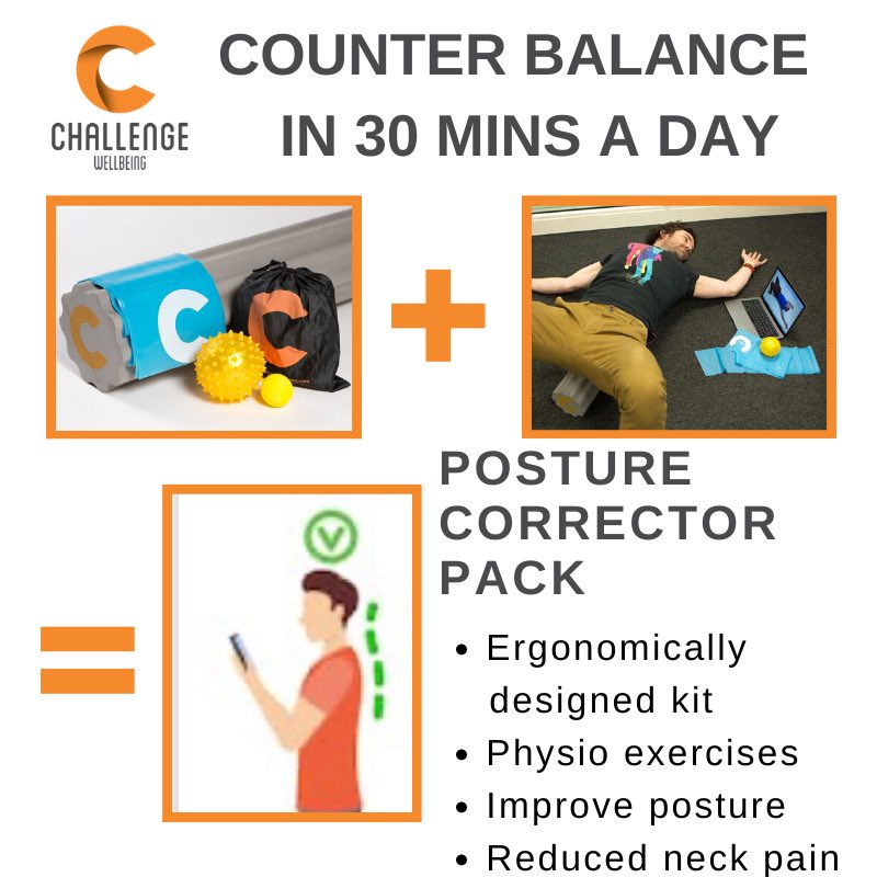 ChallengeWellb1's tweet photo. Reducing screen time isn’t always easy, especially at the moment when we are dependent on it for both work and social interaction.

It can also directly impact on your posture and therefore your overall health.

Great news - you can counter balance your ‘Tech Neck’! https://t.co/bSud53RPIQ