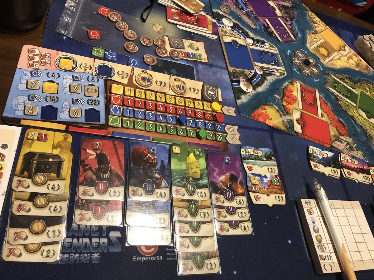 たつきち On Twitter ハダラ 初 相棒と セッコレ60分 エンデバー的パラメーター上げ セブンワンダー的カード構成 サンクトペテルブルク ダイスフォージ などが好きならハマる かもw 2人共 平気的に集めたせいで絡みが少なかったがフェイズbで特化した方が