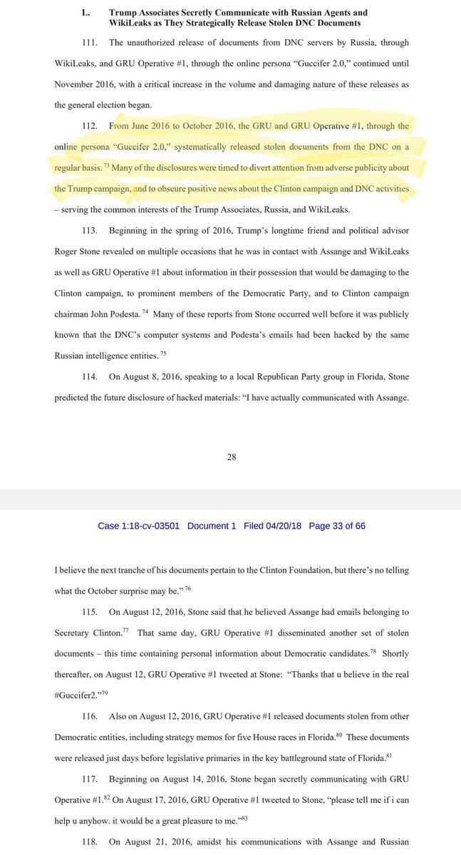 And what was going on in Trumpland?6/3: Trump Jr, re: dirt "i love it, especially later in the summer"6/9: Trump Tower meeting6/14: Trump reacts to news of hack by saying DNC faked it6/20: Steele starts tracking Trump6/24: Yuri/Cohen tweet http://web.archive.org/web/20180111073526/https:/twitter.com/pwnallthethings/status/743208737469509632