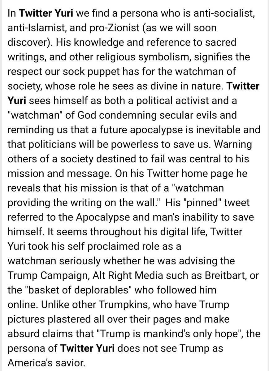 BackgroundThere are a lot of conspiracy theories about Yuri (he died of a heart attack at 52 in 1993).The Right used to LOVE his anti-socialist rhetoric & using his words against Democrats. Not sure if they still love him now that they love Russia. http://uselessdissident.blogspot.com/2008/11/interview-with-yuri-bezmenov.html?m=1