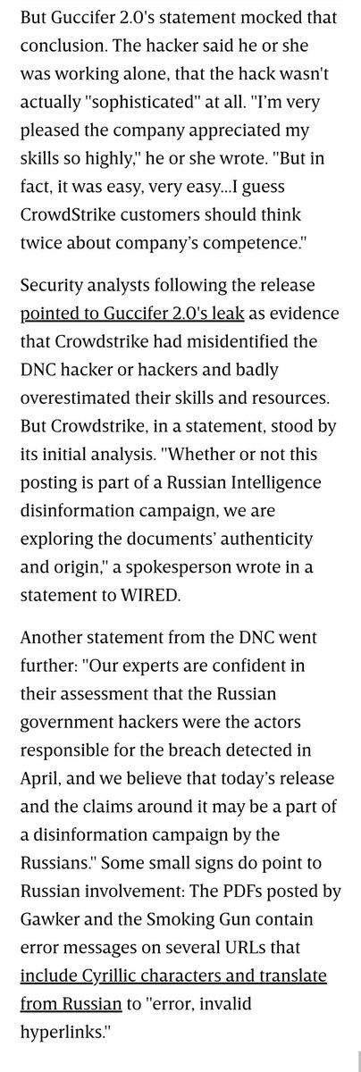 What else was going on around the time Yuri finished his "Zerohour" app on 6/13?6/8: DCLeaks created6/12: Crowdstrike "kicked out" CozyBear & FancyBear from the DNC servers6/14: News of the hack went public 6/15: Guccifer 2.0's appearance http://thesmokinggun.com/documents/investigation/tracking-russian-hackers-638295