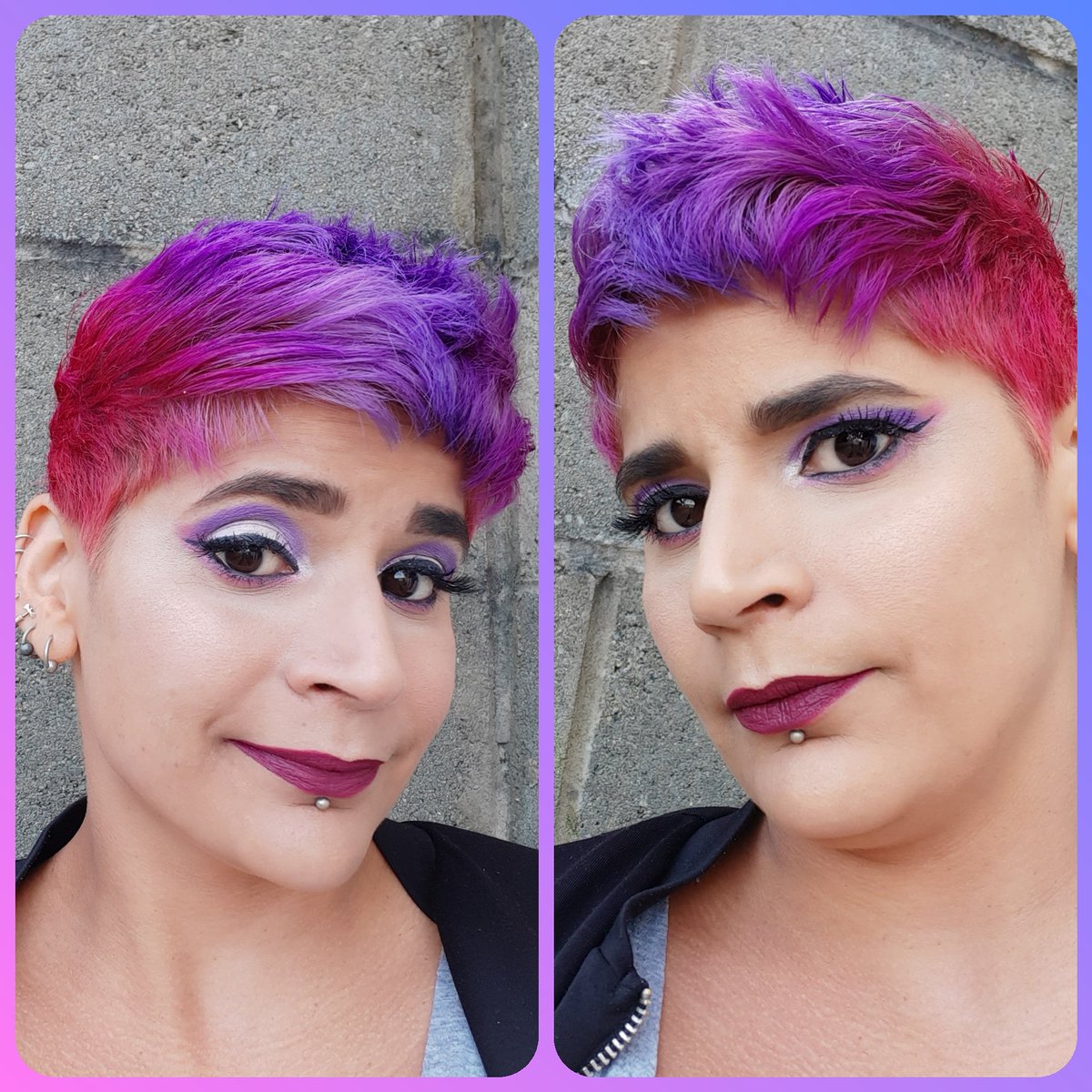 Trying to keep busy and active on the page so here's another make up look that you'd never see me wear but I just wanted to show you what I can do 😁
Thought I'd match the eyes with the hair this time 😝
#GoodnessGraces_ #LouthChat #MakeUpArtist #NeverFiltered #IAmInMyGarden