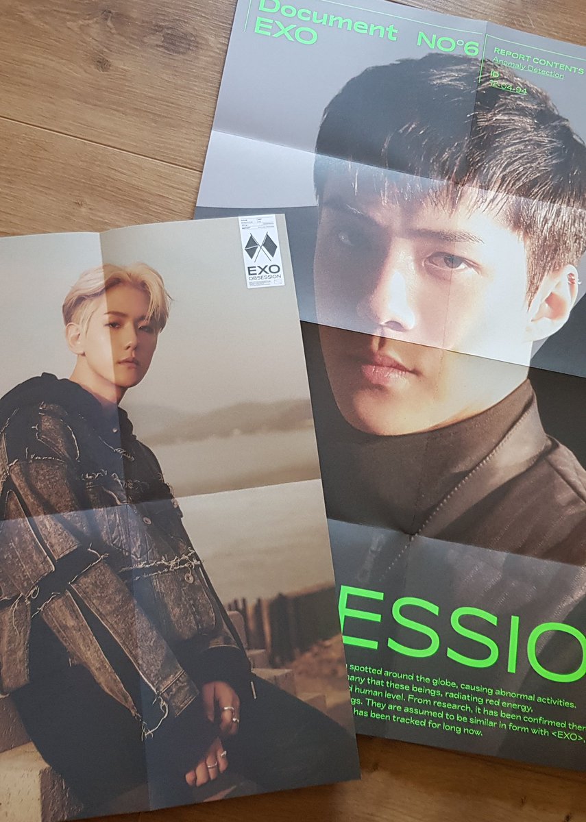 EXO - Obsession Photocard : ChanyeolBlack thing (?) : ChenPosters : Baekhyun & SehunFavorite Song : Baby you are