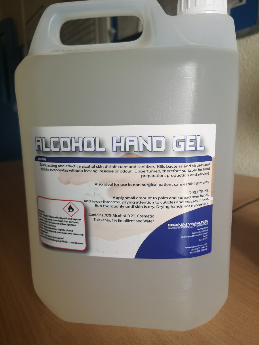 jamiesmum's tweet photo. A huge thank you to William Grants and sons distillery at Girvan for the donation of much needed hand gel.
All at Crisis Resolution Team @NHSaaa are extremely grateful 👏 https://t.co/PrbP1kbFP2