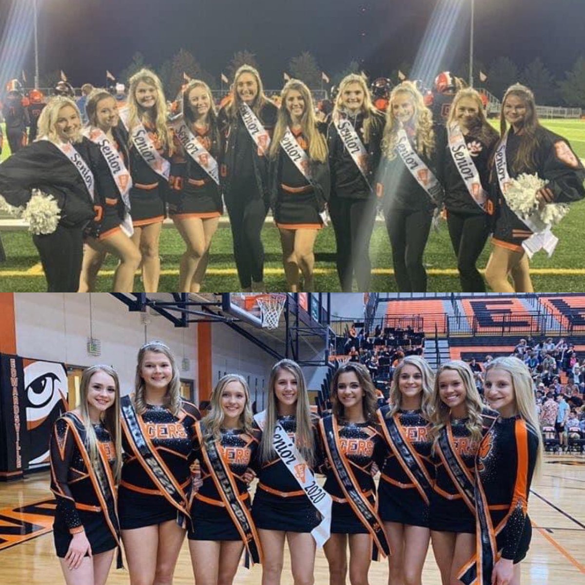 Our hearts go out to our 2020 cheer seniors today. We can’t thank you enough for everything you have given to our program. #onceatigeralwaysatiger