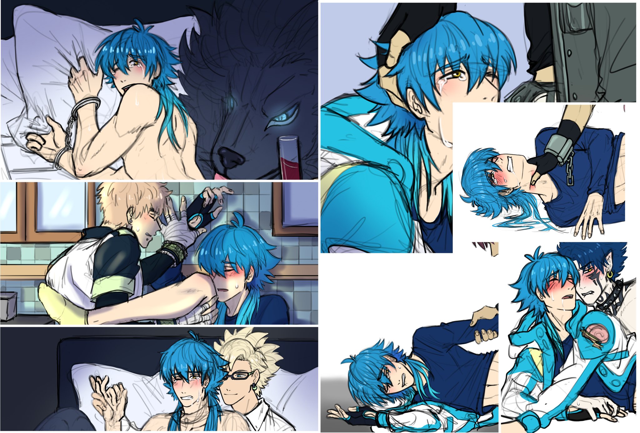 “Dmmd sketches~
#dmmd #dramaticalmurder
#aoba #noiz #mink #...