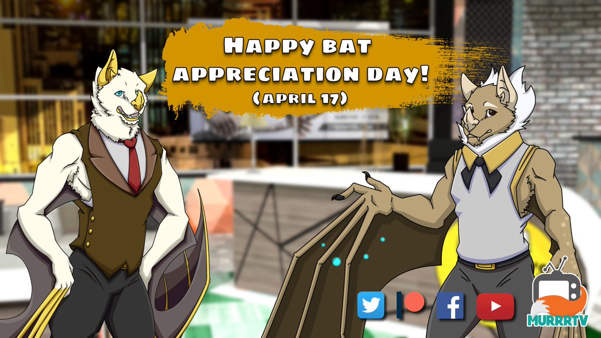 MurrrTv's tweet photo. Today is a very special day for two of our members from Bear's Talk, and we want to thank them for being part of this team. Happy Bats Appreciation Day, Enjoy Raliko and Jolon! ❤️
 
#furryfandom #Fursona #BatAppreciationDay https://t.co/8amj7eRRhL