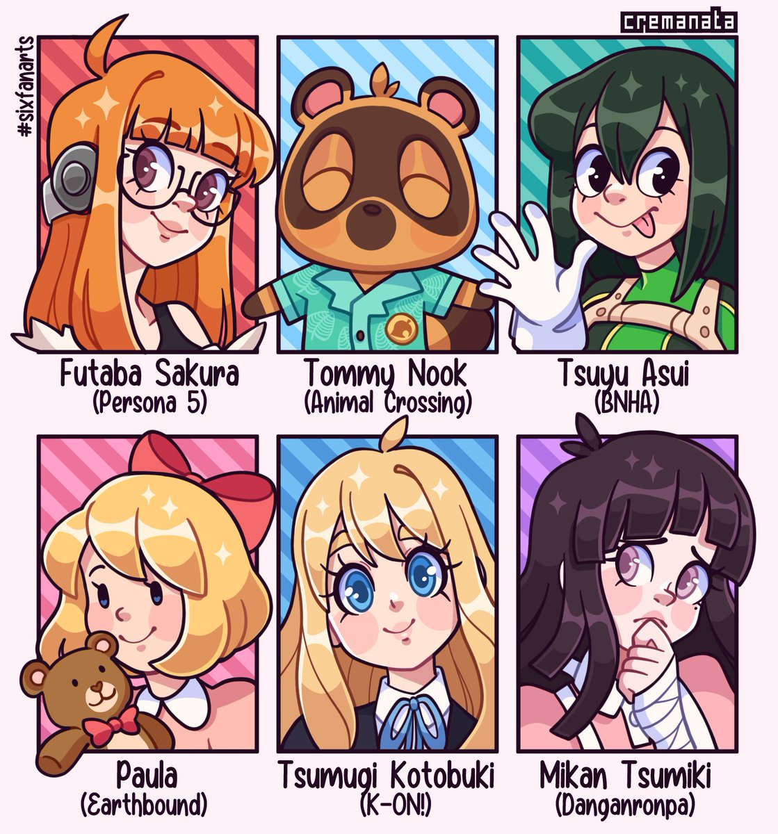 I did the #SixFanarts thing ?
#SixFanartsChallenge 