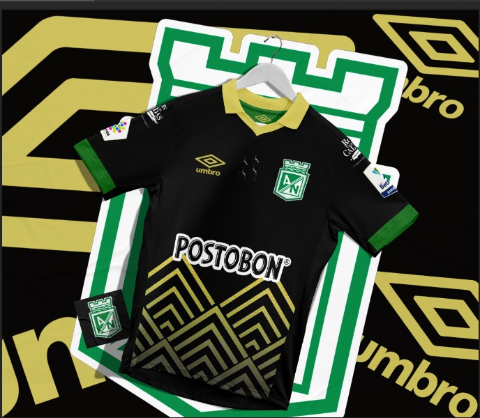 juanchoserrano_'s tweet photo. @FutbolCoLab @nacionaloficial @umbro @HumoVerdolaga Después de varias ausencias me reporto en el #RetoFantasy #FutbolCOLab con la camiseta de @nacionaloficial umbro, donde hice unos rombos de la marca con el patrón de las montañas, las 2 Copas Libertadores, como si fuesen troqueladas en la tela. El mockup es de @PARDOCCP1912 https://t.co/pFp5cR9I8J