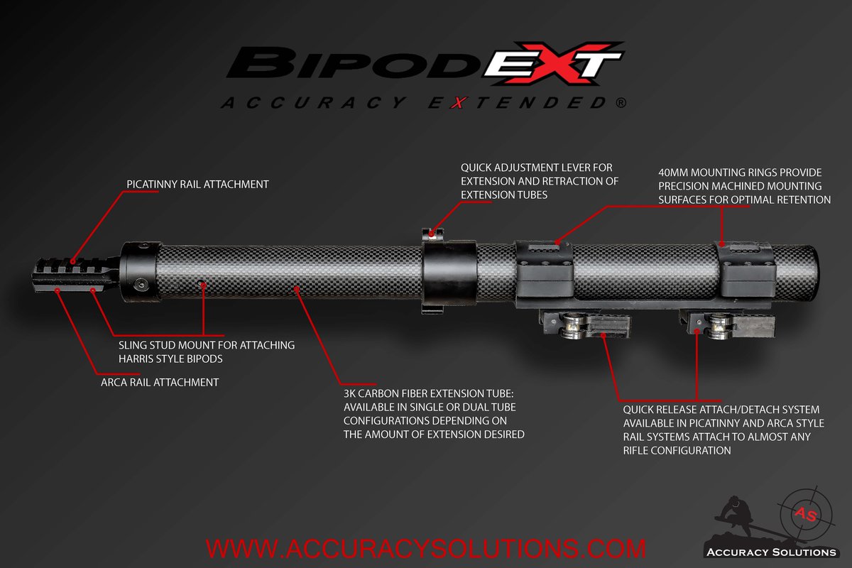 BipodeXt's tweet photo. A few deets on our BipodeXt's. 
- 
#accuracysolutions #bipodext #fastchassis #model700 #remington #boltaction #boltgun #elr #extremelongrange #prs #precisionrifle #precisionrifleseries https://t.co/4CF2pq7NR2
