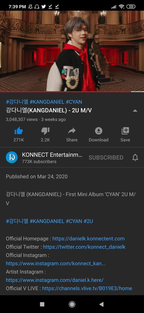 nflyingrl's tweet photo. √ kang daniel - 2u (200417) #Stream2U @konnect_danielk
https://t.co/rOhAfS3LGo https://t.co/0XyVdSiQjn