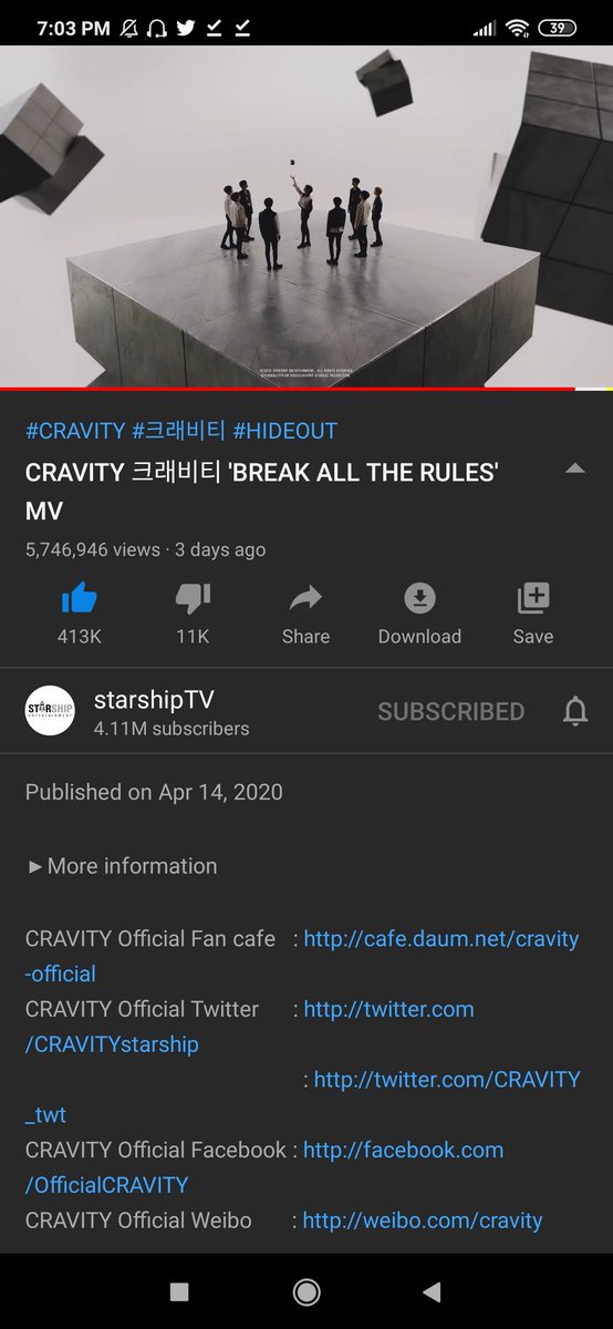 nflyingrl's tweet photo. โ cravity - break all the rules (200417) #StreamBreakAllTheRules @CRAVITYstarship https://t.co/k8XVs0DRxe https://t.co/euWcu5rAeH