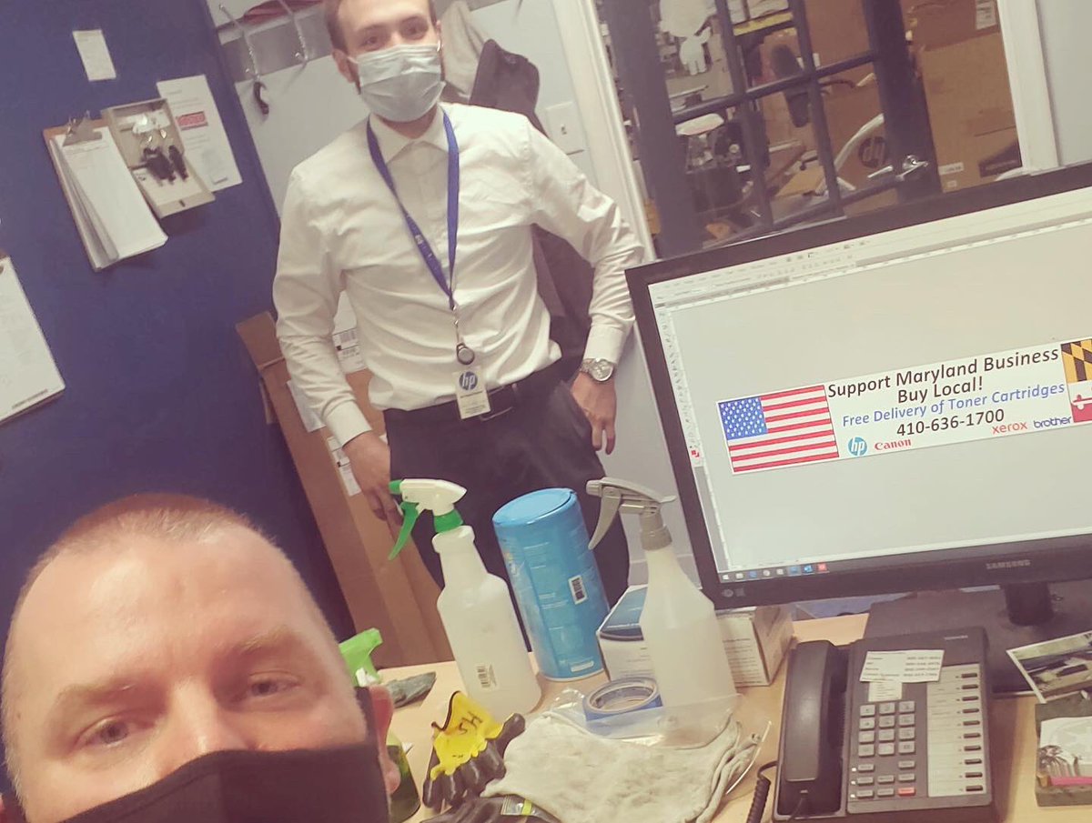 LaserLineInc's tweet photo. Some of Our sales team doing the #workfromhomelife and a couple of our brave and #essential #technicians decided to send me some moments from their day today! We’re all still here for you! #pets and #kids included!
Give us a call if you need #printersupport #tonersupplies https://t.co/3VaUrABsfj