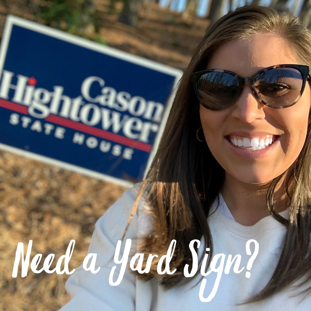 CasonHightower's tweet photo. Anybody need a yard sign? πββοΈπββοΈ I'll be delivering some this weekend and would be happy to stake one in your yard - I appreciate the support!
#VoteHightower #HD18 https://t.co/EXzZB80UUX