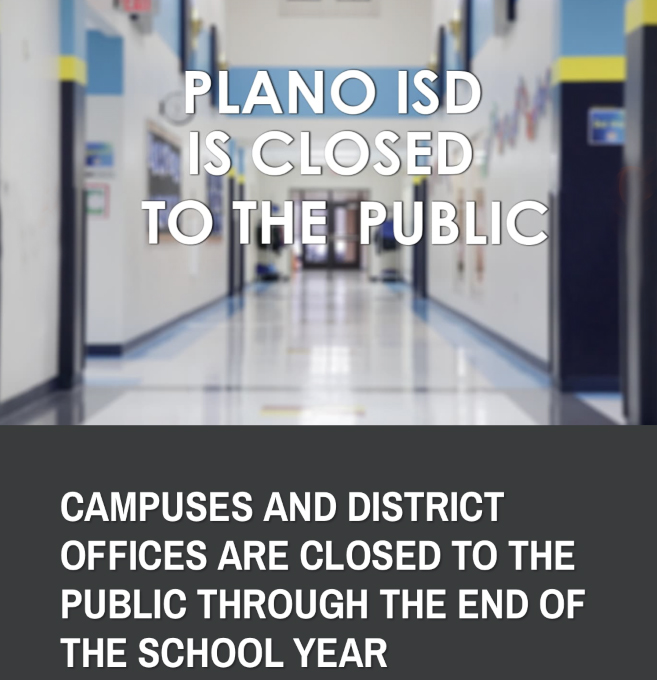 In response to Governor Abbott’s 4/17 executive order, Plano ISD remains closed and will continue with remote learning through May 22, the last day of the school year, as we support the community, region and nation’s need to slow the spread of COVID-19. pisd.edu/healthupdate