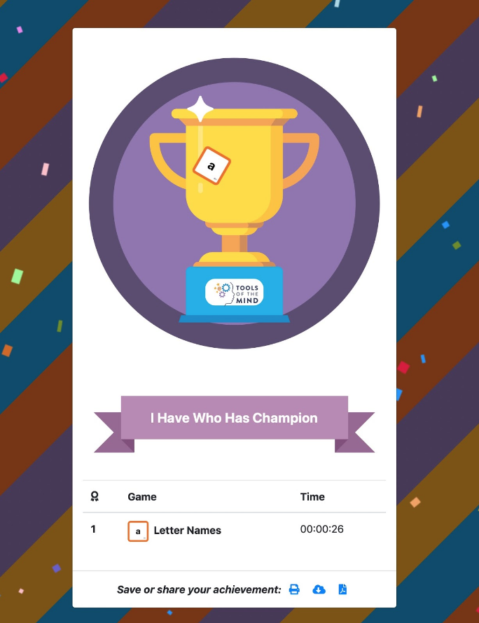 Tools_Mind's tweet photo. Introducing I Have—Who Has? Games speed challenges! Click on the upper right corner of the main page to reveal your fastest games. Click on the trophy to celebrate your fastest score!
#ToolsatHome https://t.co/A7lUBgdqxp