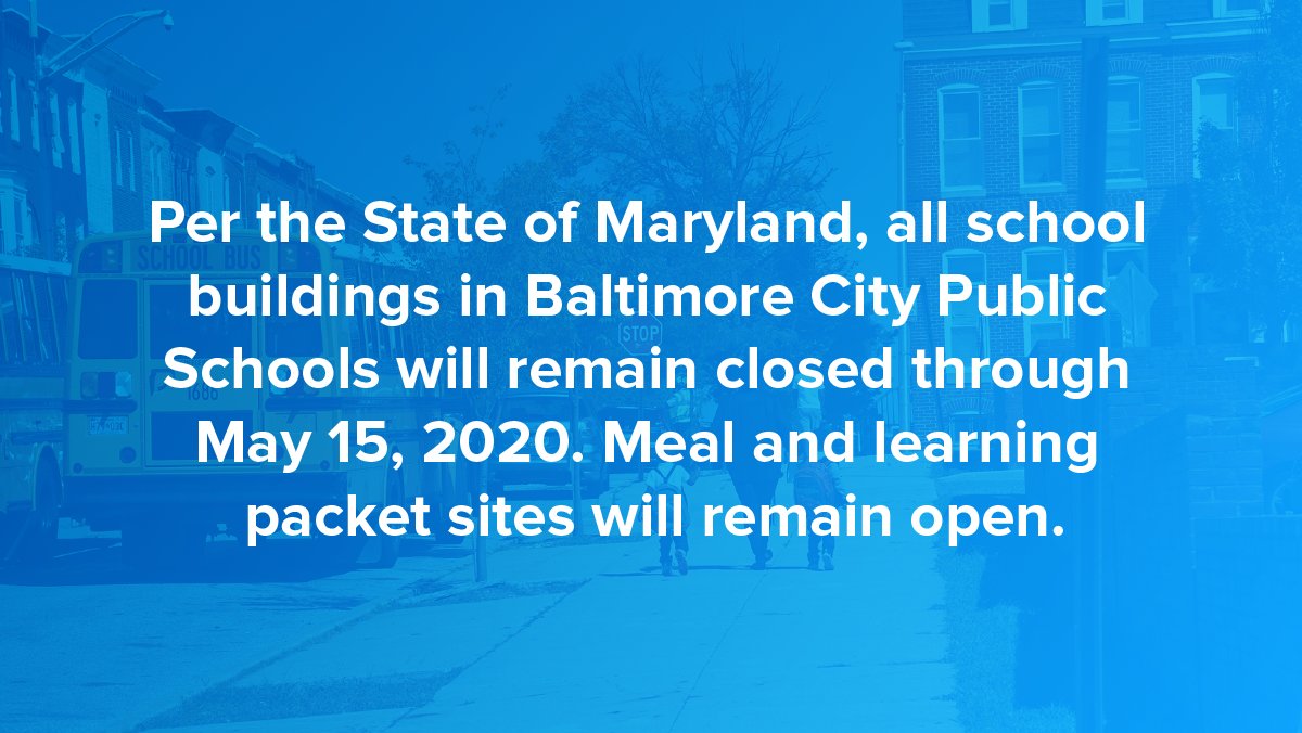 BaltCitySchools's tweet photo. Important Update https://t.co/bSfEJ4sF2N