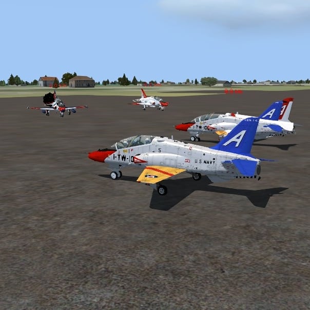 FLOANVirtual's tweet photo. #IntermediateFlightTraining & #CarrierQualifications & #FinalExam - Vuelo de adiestramiento con el #T45C✈ de #TIGER80A🐯 & #TIGER05A🐯, supervisados por nuestro instructor #TIGER04🐯, pilotos de nuestra #NovenaEscuadrillaVirtual🇪🇸, destinados en el #VT9"Tigers" de #NASMeridian🇺🇸 https://t.co/XLUaip69Qo