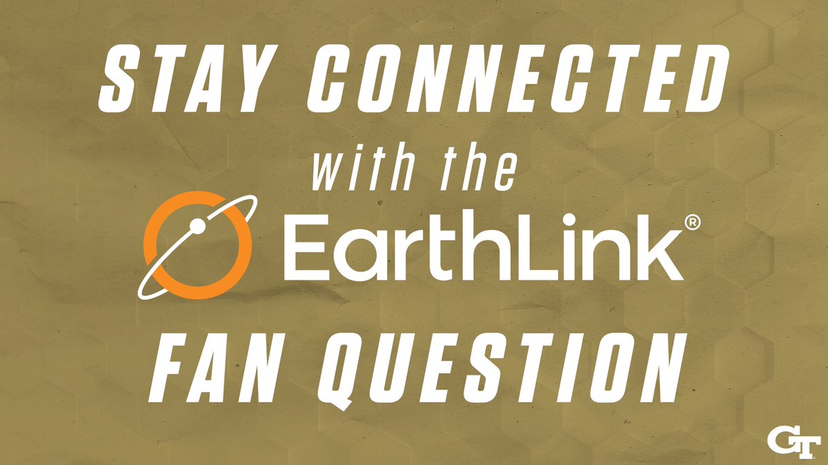 GTAthletics's tweet photo. Up next week on #TechTalks is @GeorgiaTechFB's @JalenCamp__ 

Reply to this thread with your @EarthLink Fan Questions and they could be featured during the episode!

#TogetherWeSwarm https://t.co/Bt6jTlh8UP