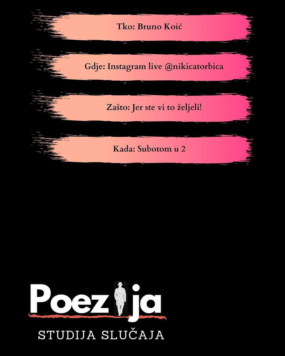 nikicatorbica's tweet photo. Sutra nova epozoda Subotom u 2!! Vidimo se na instagramu 😁 https://t.co/tp0kFOJ8Bc