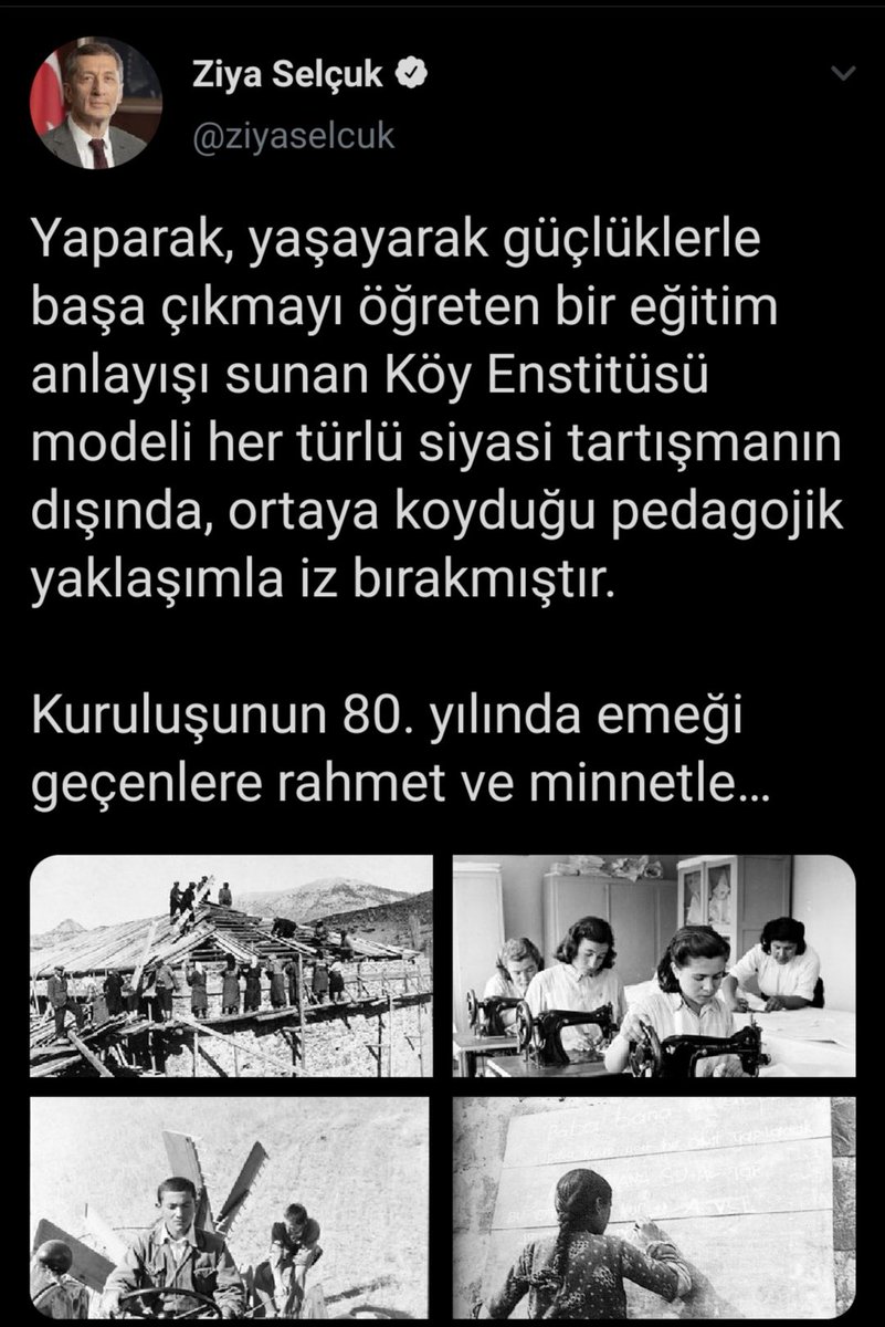 17 Nisan köy enstitülerinin kuruluş yıldönümü. MEB bakanı bugünü kutlayan mesaj atıyor bir önceki dönem MEB müsteşarı ise onu eleştiren bir mesaj atıyor. Anlaşılan zirvelerde rüzgarlar sert esiyor.
Meydan Okuyoruz
#Koyenstituleri