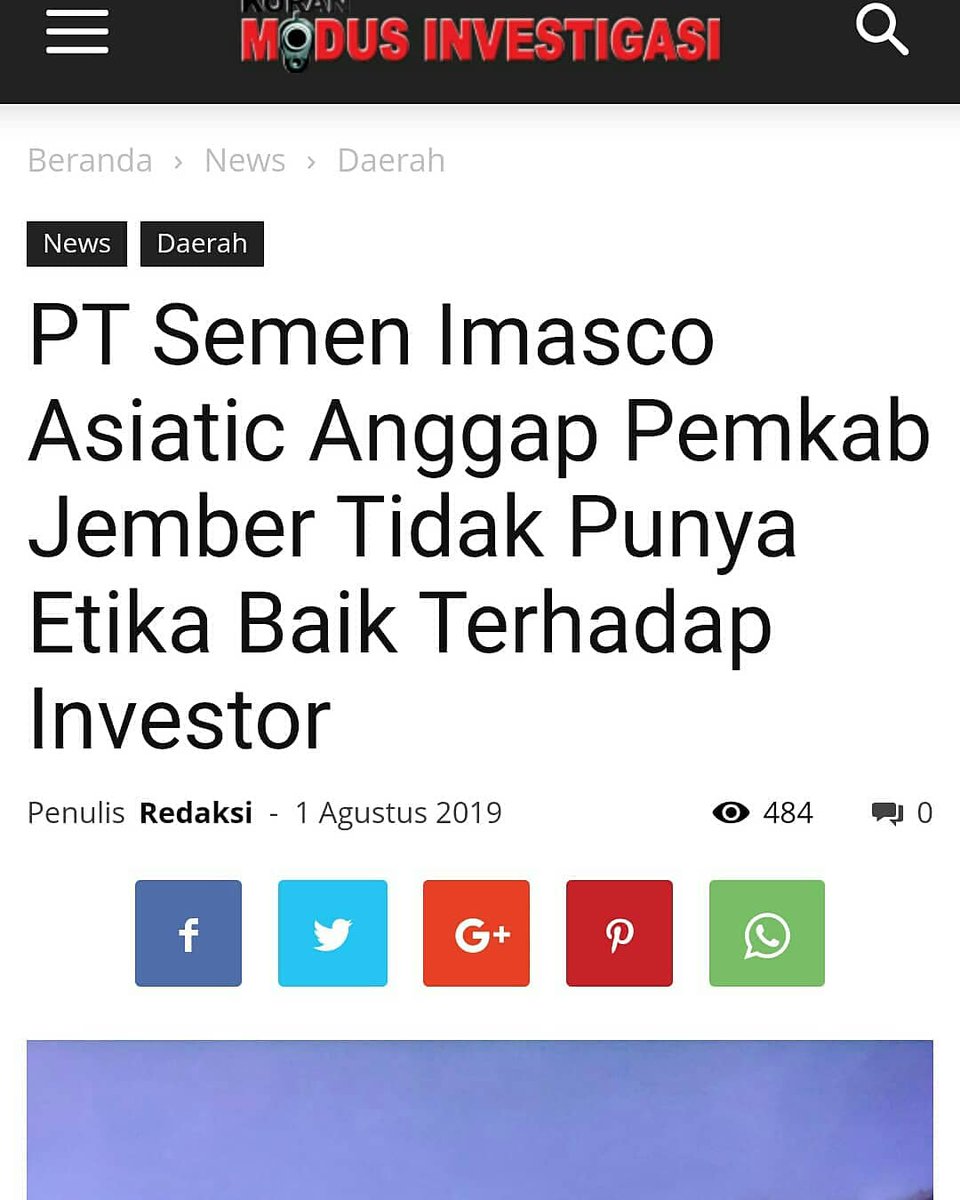 PugerMelawan's tweet photo. " PEMKAB JEMBER TIDAK PUNYA ETIKA / ETIKA PEMKAB JEMBER UNTUK SIAPA ? "

Kata Susanto selaku pihak dari PT. SEMEN IMASCO ASIATIC Pada Bulan Agustus 2019, ketersinggungan yang di lontarkan keras terhadap Pemkab Jember merupakan sebuah kekecewaan atas tidak adanya Itikad baik https://t.co/Ds9V6tnvfh