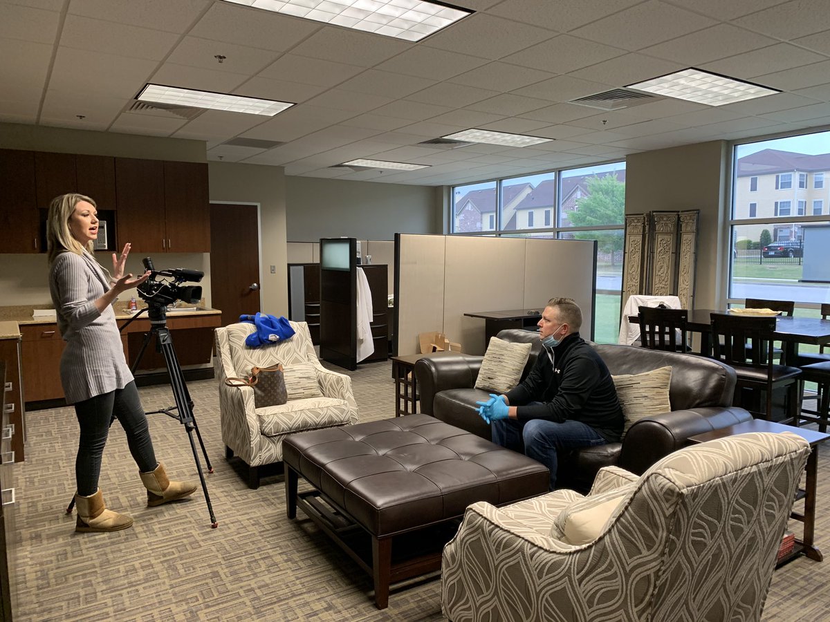 InvictusHealth2's tweet photo. Thank you @haleyhughey from @KTULNews for the unexpected surprise visit earlier this morning! 

Be sure to tune in tonight for a story on your favorite healthcare clinic 😉 https://t.co/SfT3lzqmOJ