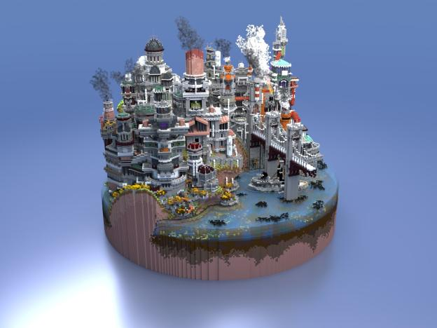 PlanetMinecraft's tweet photo. An over industrialized world where the poor are barely surviving and the rich contaminate the atmosphere. This map is said to take place on a different world. Thoughts?

#PMCFlashbackfriday 1 year ago to @QuanticsBuild's FIRST #Minecraft map.

🏙️PetroCity: https://t.co/IcWjZlT2j9 https://t.co/2RQ2OaLq4F