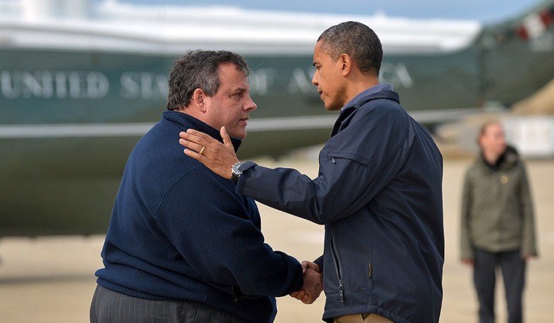 Remember when <a href="/BarackObama/">Barack Obama</a> told Chris Christie you’re on your own after Hurricane Sandy just because Christie was a Republican? Of course you don’t. Because a sane leader would never do something like that.