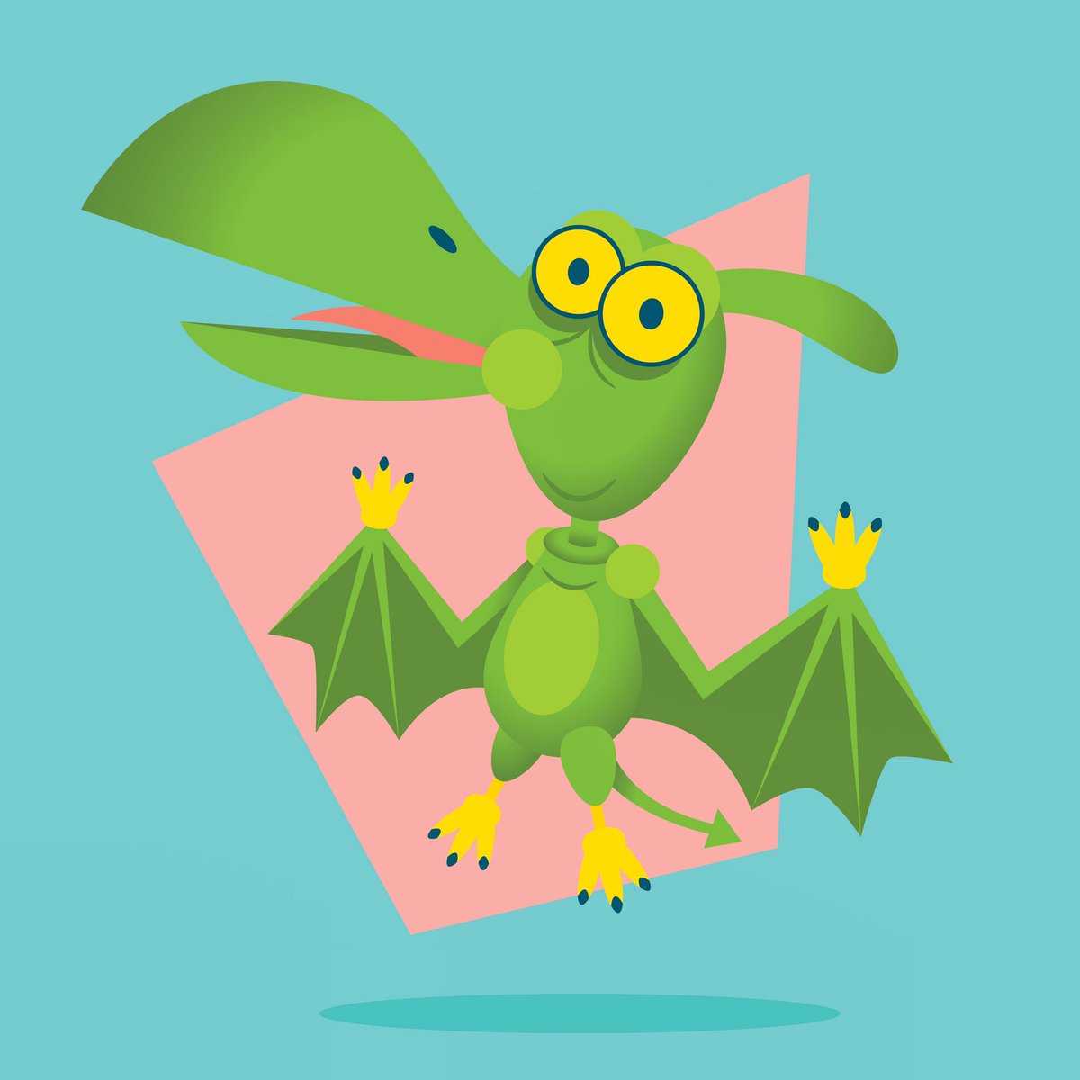 THEniccowan's tweet photo. SET 01: PTERRI! Starting a new quarantine project. Gonna work my way through the whole playhouse! #pterri #peeweesplayhouse #puppetland #secretword #peeweeherman #paulreubens #art #illustration #characterdesign  #vectorillustration #superflat #cute #niccowan @peeweeherman https://t.co/sC7eDd7Cj1