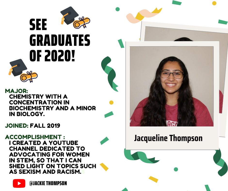 SacStateSEE's tweet photo. Let’s congratulate Jacqueline on being SEE’s 2020 Graduate of the Week and for her accomplishments!🥳🎉 #SEEStudent #SEEGraduate #SEEsuccess
-
-
-
Every week we will be shouting out students for their accomplishments by making them student of the week! https://t.co/B9eFs2ST8y