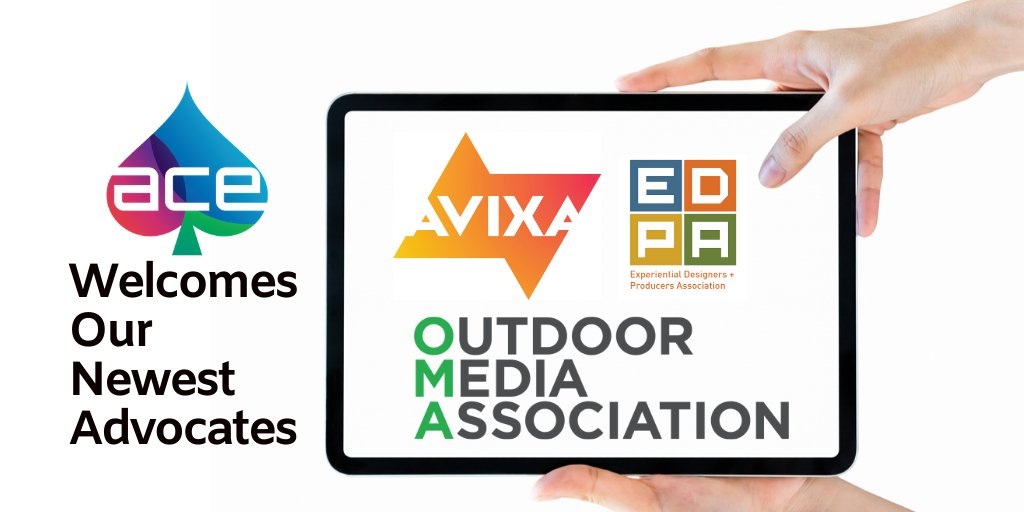 Welcome to our newest Advocates. @AVIXA @OMA_Australia @EDPAAssociation #AceItTogether