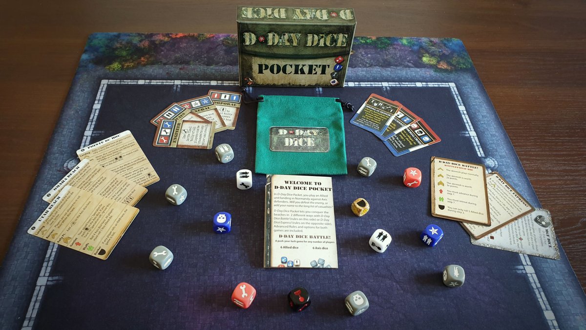 I started a blog :) My first post is a review of D-Day Dice Pocket by <a href="/Amiral_Aquin/">Emmanuel Aquin</a> and <a href="/WordForgeGames/">Word Forge Games</a>.   #DdayDice #DdayDicePocket #BoardGamerWeekly #boardgames 
blog.boardgamerweekly.com/reviews/d-day-…