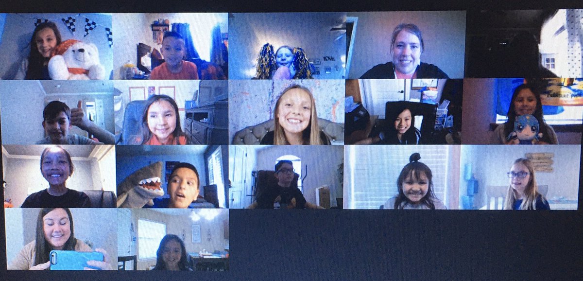 It did my heart good to smile and laugh with my kiddos today on Google Meet. We had a scavenger hunt and boy did they show up to play! At the end, it was so sweet to see them cheer for the two friends with the most points! 😍💻🏆 #CISDRocks @CityViewElem