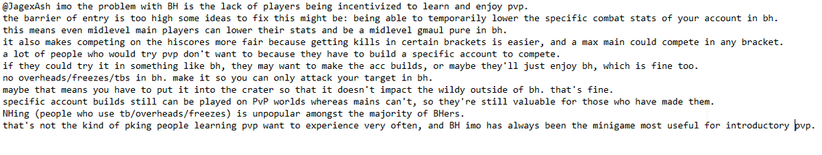 adamllamabard's tweet photo. @JagexAsh hey, I have some ideas for bh. i used to play a lot and had 10k+ kills across 2-3 accounts. i hope you can use them when considering your options with the minigame. https://t.co/bcxE6x8GsN