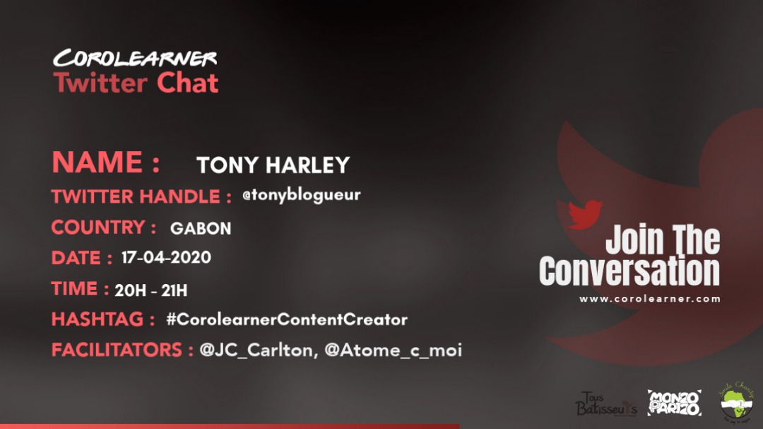 Tonyharley01's tweet photo. Je suis blogueur sur deux sites web. @conscienxious un média parisien et #CentraleMagazine un média panafricain. J'exerce aussi dans une boîte de la place #Digital_Impact pour ceux qui me découvrent
#CorolearnerContentCreator https://t.co/GWfbcGSnfz