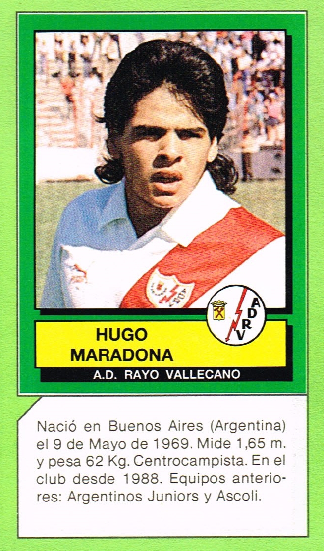Futbol Carroza Pa Twitter Diego Jugo En El Barcelona Y En El Sevilla Lalo En El Granada Y Hugo En El Rayo Vallecano El Hermano Pequeno De Los Maradona Vivio