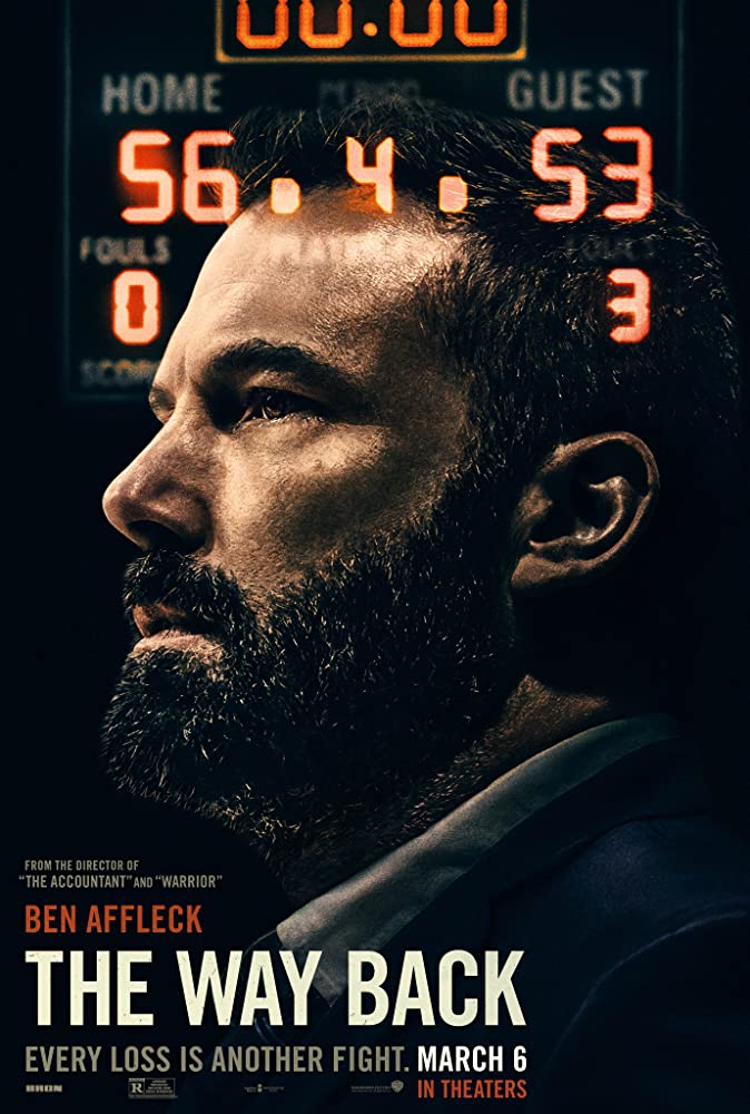  #TheWayBack (2020) Enjoyed this more than i expected, it is filled with sports cliche but honestly it have some genuine moments and Ben Affleck giving his best performance in a long while.The movie is riveting and engaging and the direction is it's strongest while script weakest.