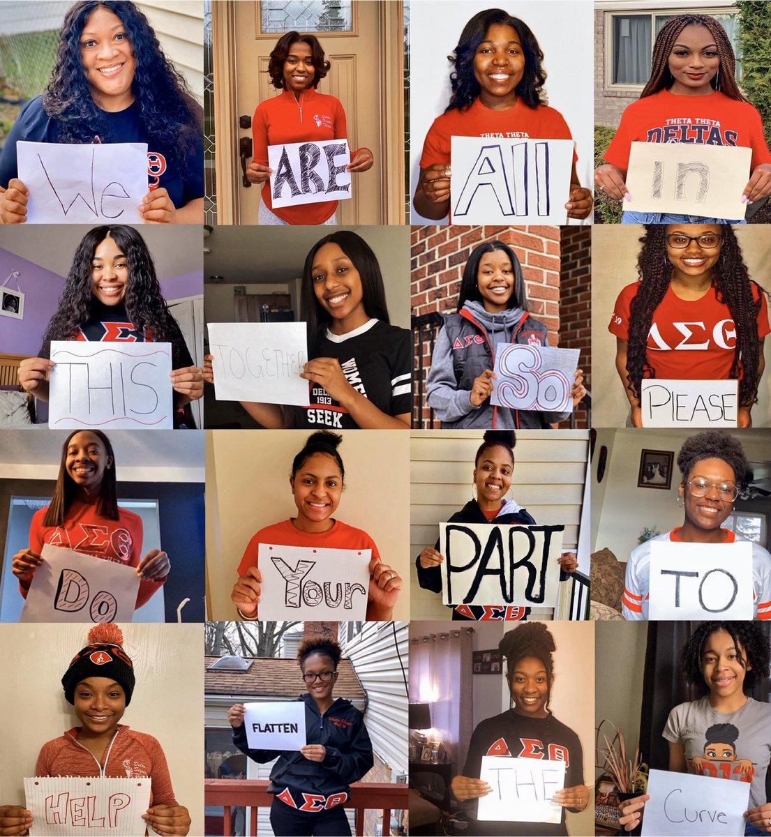 DSTThetaTheta's tweet image. The Theta Theta chapter of Delta Sigma Theta Sorority Inc. wants YOU to do your part! Stay at home, Stay safe and flatten the curve! ❤️#physicalandmentalhealth #ThetaTheta #DST #StayHomeStaySafe #DST1913