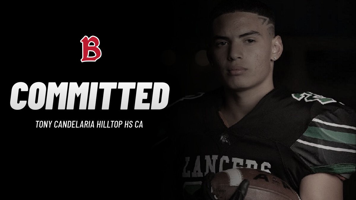 Candelaria24_'s tweet photo. Excited to finally say that I’ve fully committed to @BenUFootball. Can’t wait to take full advantage of my opportunity that @Coach_Schroeder has given. I’m ready to continue playing football at the next level and see where this takes me. https://t.co/nDqlxoJdU8